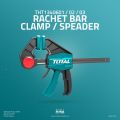 Total Woodworking Clip Bar F Clamp Grip Quick Ratchet Release Squeeze Tools 6 inch. 
