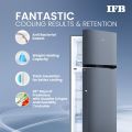 IFB Double Door Refrigerator 285 Liters 2 Star Surround-Cool IFBFF-3152FBS Brush Grey. 