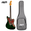 Jet Guitars JJ 350 GR R HH Roasted Maple Jazzmaster Green w/ Gigbag. 