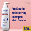 Pro Keratin Moisturizing Shampoo | Sulfate & Paraben Free | Look Me Cosmetics | 500 ml | Hydrates , Repairs , Smothness. 