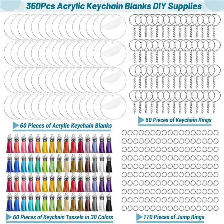 NAMUNY%201050Pcs%20Acrylic%20Clear%20Keychain%20Blanks%20for%20Vinyl%20with%20Blanks,%20Tassels,%20Jump%20Rings,%20Keychain%20Rings%20for%20DIY%20Keychain%20Craft%20-%20Image%208