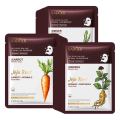 SKIN CARE MASK, GINGER PLANT TABLETS, 5 SADORER ROOT MASK, GINSENG CARROT MASK, MOISTURIZING, FIRMING AND MOISTURIZING. 