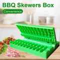 Barbecue Stringer Skewers Kebab Maker Box Machine Meat Vegetable String Grill Barbecue Kitchen Accessories. 