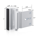 JAERBEE 3Pack Door Reinforcement Lock,Aluminium Alloy U Door Reinforcement Lock 3Inch Security Door Lock Home Proof Door Stopper. 