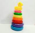 7 Colors Rings Baby Stacked Toy Sunny Music Colorful Rainbow Tower Tumbler Layer Stacking Children Stacking Ring. 