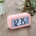 Digital Alarm Clock, LED Light Up Alarm Clock, Battery Operated Silent Aalarm Travel Clock,Black. 