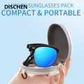 DISCHEN Bargain price Folding HD Polarized Men Women Sunglasses Designer Club Brand Folded Driving Sun Glasses Blinded DroppShipping Master Shades. 