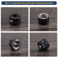 4Pcs Collet Clamping Hex Nuts, for CNC Milling Chuck Holder Lathe. 