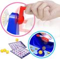 Portable Bingo Games Set - Interactive Toy Family Bingo Game Set,Deluxe Bingo Set with Bingo Cage, Board,70 Bingo Cards, and 5 Red Bingo Chips, Ideal for Large Groups. 