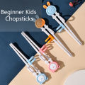Beginner Kids Chopsticks Easy Use Children Learning Chopsticks Cute Bear Rabbit Learning Training Helper Child Tableware MENGYU. 