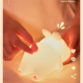 Big Face Rabbit Light LED Portable Rechargeable Bunny Lamp Night Light for Baby Nursery USB Dimmable Rabbit Night Lamp. 