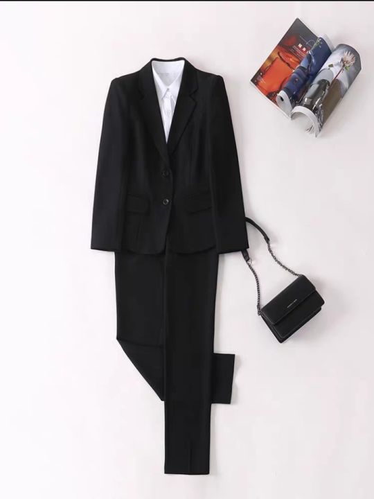 Boss%20Lady%20Single%20Button%20Classic%20Black%20Formal%20Coat%20and%20Pant%20Set%20For%20Women%20-%20Image%204