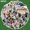 Artsy Home 25/50 Pcs GTA Grand Theft Auto Game Stickers for Laptops and Cellphone Guitar. 