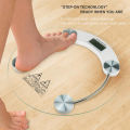 Weight Scale Digital Glass Weighing Machine Round Personal Weighing Scale for Home Use Weight Machine (Transparent). 