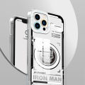 FELMYST for Itel S23 Back Cover Marvel Iron Soft Crystal Transparent Phone Case. 