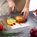 OrganizeMee Stainless Steel Chopping Board (304 Food Grade Steel, Size: 38x26cm & Thickness: 1.5mm). 