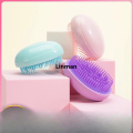 Linman Portable Mini Egg Shape Hairbrush Scalp Mass age Comb Comb Detangling Hairdressing Travel. 