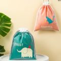 QianxiFashion Portable Travel Storage Bag Cute Thickened Draw String Mouth Waterproof Wet Clothes Bag Household Clutter Toy Organizer Supplies. 