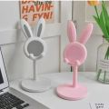 Table Support Rabbit Bunny Phone Holder Lazy Bracket Adjustable Telescopic Lifting Phone Holder Pink Multi-angle Desktop Mobile Phone Bracket Desktop. 