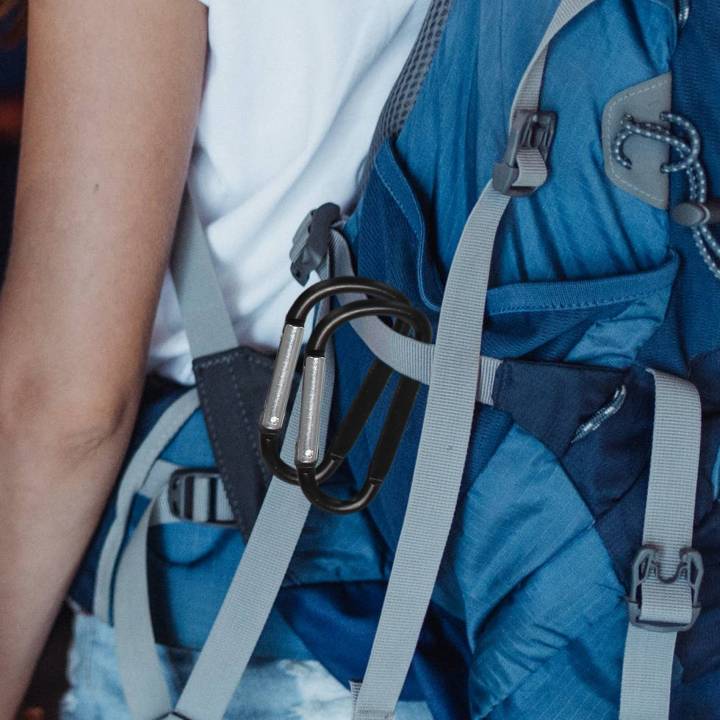 Kqueebee%2010PCS%203inch/8CM%20Aluminum%20Carabiner%20Clips,Premium%20D-Ring%20Caribeaner%20with%20Keyring%20for%20Home%20RV%20Camping%20Fishing%20Hiking%20Traveling%20Backpack%20and%20Keychain%20-%20Image%206