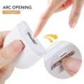 Electric Scissors Rechargeable Mini Clippers for Children Adults Automatic Nail Trimmer Manicure Polishing with Light. 