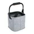 Small 3D Textured Folding Bucket Portable Collapsible Fishing Box Foldable Multifunctional EVA Bucket Outdoor Fishing. 