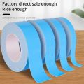 10Meters/Roll New Blue Film White Double Sided Tape Strong Self Adhesive Multifunctional PE Foam Tape 10/15/20/30mm Width Sponge Strip Fixed Pasted Tapes. 