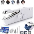 Portable Mini Handheld Sewing Machines Stitch Sew Needlework Cordless Clothes Fabrics Electric Sewing Machine Stitch Set. 