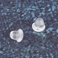 Clear Rubber Earring Stopper. Set OF 25 Pairs. DIY Jewelry Making. 
