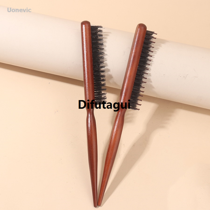 Difutagui%20Combing%20hair%20brush%20wild%20boar%201%20piece%20professional%20salon%20bristle%20New%20style%20wooden%20fine%20tooth%20comb%20hair%20styling%20extension%20tool%20-%20Image%202