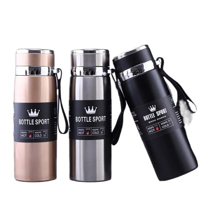 1000ml Thermal Water Bottle Thermos Vacuum Flask Double Stainless Steel Coffee Tea Insulated Cup Leakage-proof for Office