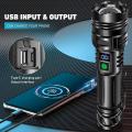 Sales promotion Rechargeable Led Flashlight Super Bright Portable Ultra Power Long Range Tactical Torch Lamp Outdoor Emergency Camping Lantern. 