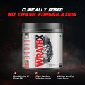 MuscleBlaze Wrath X Pre Workout 540g Berries Flavor with 200mg Caffeine 8g Citrulline 3.5g Beta Alanine for Energy Strength and Muscle Pumps. 