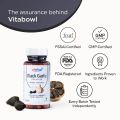 Vitabowl's 100% Natural Black Garlic Capsules with 10x Higher S-allylcysteine - 60 Veg Capsules. 
