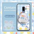 cute Soft Case Phone Case For Samsung Galaxy S9 Plus/S9+/SM-G9650 TPU Glitter Dirt-resistant Rotatable stand Durable. 