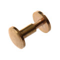 Solid Brass Button Stud Screw Nail Screw Back Leather Rivet Belt 10 PCS Arc 8mm & 10 PCS 10mm. 