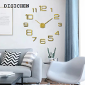 DISICHEN Sales promotion wall clock 3D Luminous Large Wall Clock Modern Design DIY Digital Table Wall Clocks Wall Clock Free Shiping Living Room Decorative Watch. 