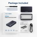 ACASIS Computer Tablet Accessories, Thunderbolt Memory Interface Expansion U-S-B4.0 M.2 Nvme Thunderbolt SSD Enclosure 40Gbps Compatible With Thunderbolt 3/4, U-S-B3.2/3.1/3.0/2.0, With Thunderbolt 4 C To C Cable, TBU405 Upgraded Version With Fan. 