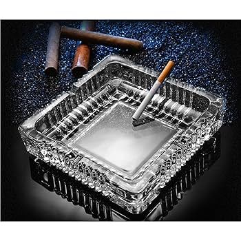 New Clear Glass Ashtray for Cigar/ Cigars, Suitable for House or Office  Ash Tray/ Trays