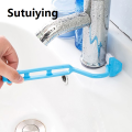 Sutuiying Small Toilet Brush V/S-shaped Kitchen Dead Corner Cleaning Brush Children's Toilet Brush Crevice Cleaning Brushes Home Tools. 