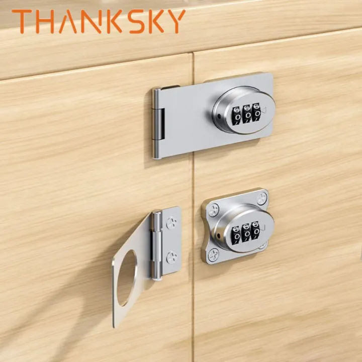 Creative 3-digit Cabinet Door Lock Firm Protect Code Lock ABS and ...