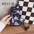 Phone Case Realme Narzo 30A 50 4G 50 5G 50A 50A Prime 50i 60x N55 Realme Note 50 Casing With Lanyard Strap Cartoon Kuromi Silicone Shockproof Phone Cover. 