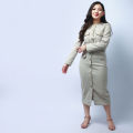 KADE Women's Check Long Skirt. 