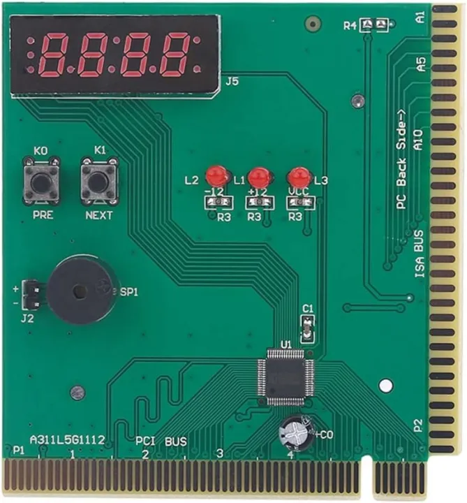 PC Motherboard Diagnostic Card, 4-Digit Card PC Analyzer Computer ...