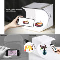 Mini Folding Photography Studio Soft Box 2LED Lightbox Background Photo Kit. 