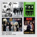 Beatles Guns and Roses Green Day Ac Dc Nirvana Big Posters 5pcs. 