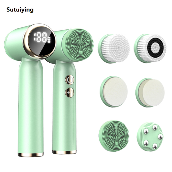 Sutuiying%20Hot%20Selling%206%20IN%201%20Electric%20Waterproof%20Silicone%20Cleansing%20New%20Brush%20Portable%20Replaceable%20Brush%20Heads%20-%20Image%207