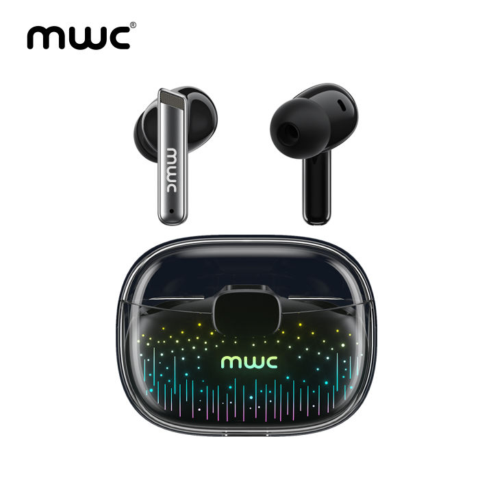 MWC EarPods Pro (MT999) | Bluetooth 5.4 Premium TWS | ANC & ENC (4 mics) | 10mm Driver | RGB Light | 30ms Ultra Low Latency | iPx6 Water Resistance | 40Hours Playtime