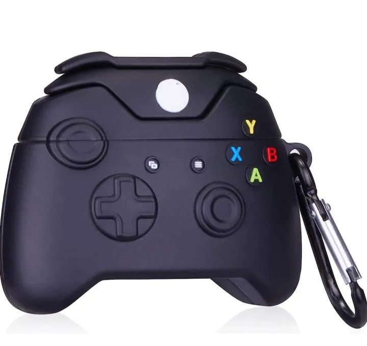 Hard%20Silicone%20Cover%203D%20Game%20Controller%20Design%20Case%20Compatible%20with%20Apple%20AirPods%20Pro%20-%20Black%20-%20Image%204