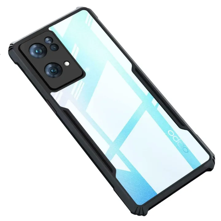 For%20Oppo%20Reno%207%20Pro%205G%20Back%20Case%20-%20Clear%20PC%20Back%20Hybrid%20Transparent%20Phone%20Cover%20-%20Image%202